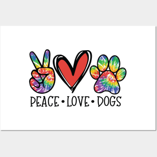 Peace, Love, Dogs Posters and Art